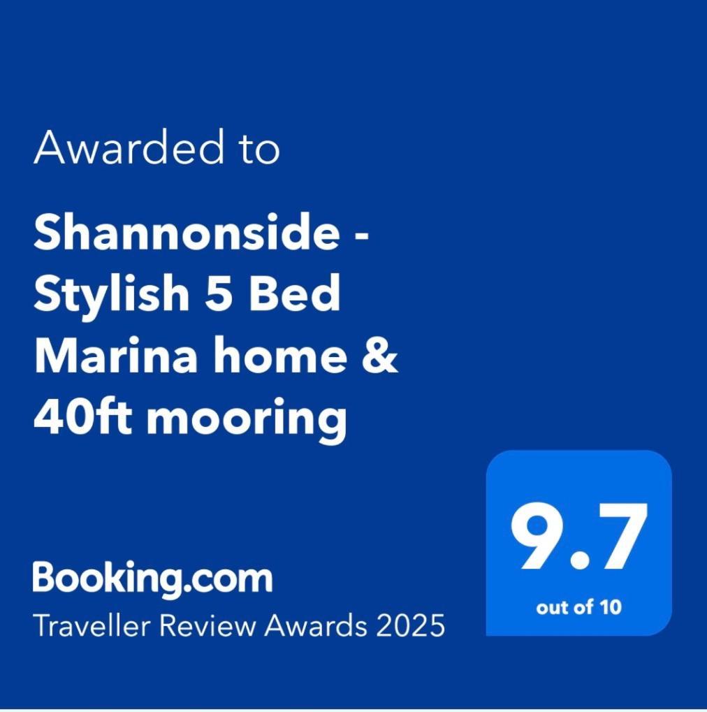Shannonside - Stylish 5 Bed Marina Home & 40Ft Mooring Termonbarry Ngoại thất bức ảnh